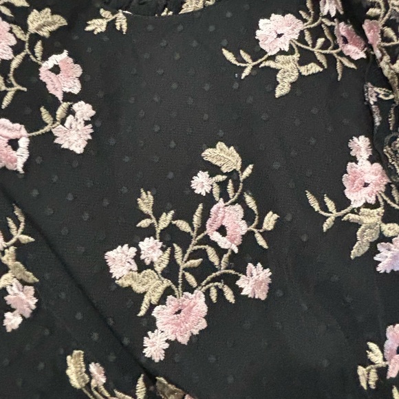 Rachel Parcell Floral Embroidered Tiered Mesh Dress XXL - Picture 6 of 7